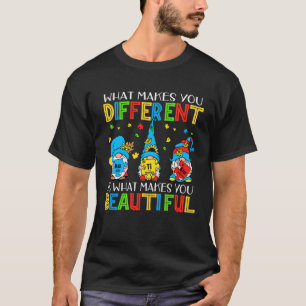 Autismus-Puzzleteil-Gnome Anders Schönes Au T-Shirt