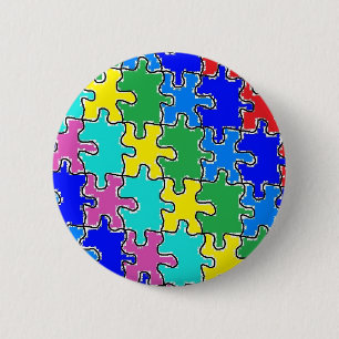 Autismus-Puzzleteile 40 Button