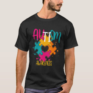 Autismus-Puzzleteile Autismus-Tag Familie T-Shirt