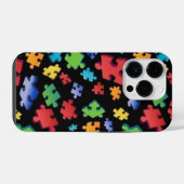 Autismus-Puzzleteile iPhone Hülle (Rückseite (Horizontal))