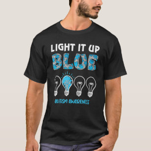 Autismus-Puzzleteile Leuchten es Blau Autismus-Bew T-Shirt
