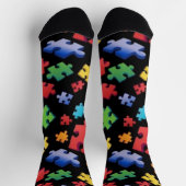 Autismus Puzzleteile Socken (Oben)