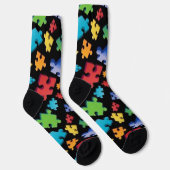 Autismus Puzzleteile Socken (Rechts)
