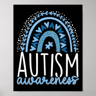 Autismus Rainbow Autistische Pride Inclusion Poster
