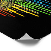 Autismus Rainbow Infinity Symbol Asse Awareness Poster (Ecke)