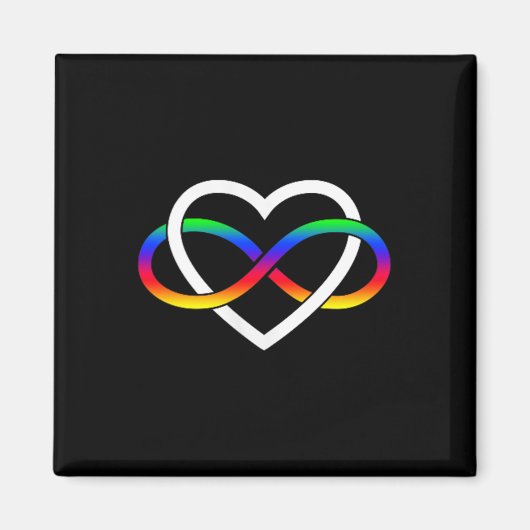 Autismus Rainbow Infinity Symbol Autismus Unendlic Magnet (Vorne)