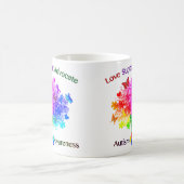Autismus Rainbow Tree Kaffeetasse (Mittel)