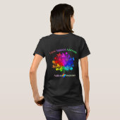 Autismus Rainbow Tree T-Shirt (Schwarz voll)