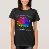 Autismus Rainbow Tree T-Shirt (Vorderseite)
