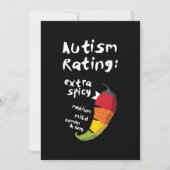 Autismus Rating Extra Spicy T - Shirt Save The Date (Vorderseite)