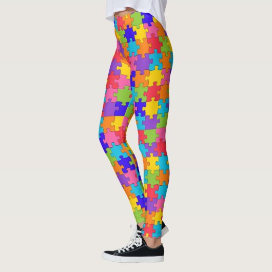 Autismus-Rätsel Leggings (Links)