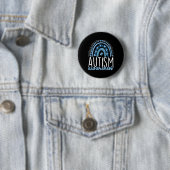 Autismus Regenbogen Autistischer Stolz Inklusion A Button (Beispiel)