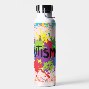 Autismus Regenbogen-Splash Trinkflasche