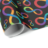 Autismus-Regenbogen-Unendlichkeit Neurodiversity Geschenkpapier (Rolleneckpunkt)
