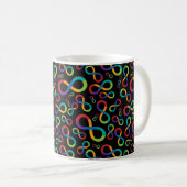 Autismus-Regenbogen-Unendlichkeit Neurodiversity Kaffeetasse (VorderseiteRechts)