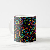 Autismus-Regenbogen-Unendlichkeit Neurodiversity Kaffeetasse (Vorderseite Links)