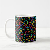 Autismus-Regenbogen-Unendlichkeit Neurodiversity Kaffeetasse (Links)