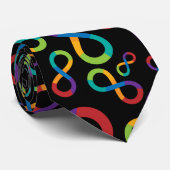 Autismus-Regenbogen-Unendlichkeit Neurodiversity Krawatte (Gerollt)