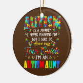 Autismus Reise noch nie geplant Tour Guide Tante Keramik Ornament (Links)