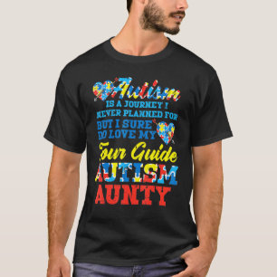 Autismus-Reise Unplanmäßiger Reiseführer Tante Aun T-Shirt