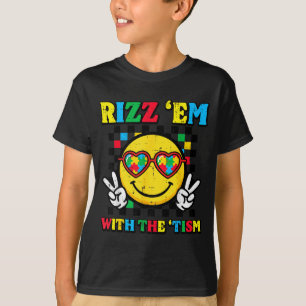 Autismus rizz em mit dem Tism-Lächeln asd Meme Män T-Shirt