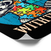 Autismus Rizz GmbH mit dem Tism Meme Autistic Raco Poster (Ecke)