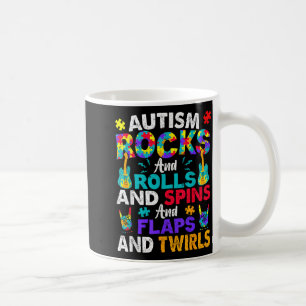 Autismus Rock and Roll und Spin Autismus-Bewusstse Kaffeetasse