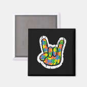 Autismus Rocking Hand Behinderung Monat Magnet (Vorderseite/Rückseite)