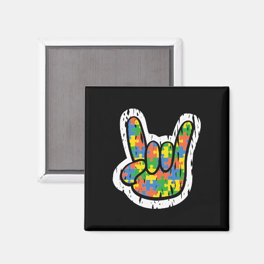 Autismus Rocking Hand Behinderung Monat Magnet (Vorderseite/Rückseite)