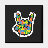 Autismus Rocking Hand Behinderung Monat Magnet (Vorne)