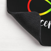Autismus - Rot statt Unendlichkeit - Akzeptanz Mousepad (Ecke)