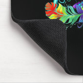Autismus Rot statt Unendlichkeit Symbol Autistisch Mousepad (Ecke)