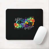 Autismus Rot statt Unendlichkeit Symbol Autistisch Mousepad (Mit Mouse)