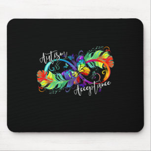 Autismus Rot statt Unendlichkeit Symbol Autistisch Mousepad
