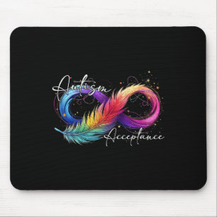 Autismus Rot statt Unendlichkeit Symbol Autistisch Mousepad