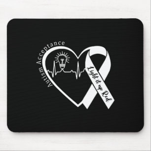 Autismus - Rot stattdessen - Akzeptanz nicht bekan Mousepad