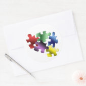 Autismus Runder Aufkleber (Umschlag)