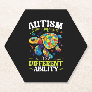 Autismus Schildkröte Autistisches Puzzle Autismus Untersetzer