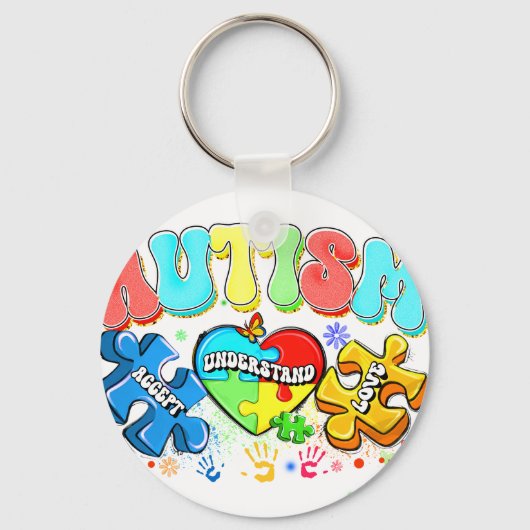 Autismus  schlüsselanhänger (Vorderseite)
