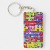 Autismus-Schlüsselanhänger Schlüsselanhänger (Vorderseite)