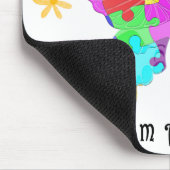 Autismus-Schmetterling Mousepad (Ecke)