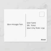 Autismus Schmetterlinge im Herzen Postkarte (Rückseite)