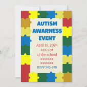 Autismus School Awareness Event Einladung (Vorderseite)