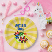 Autismus Schule/Veranstaltungen Papier Teller 9" (Party)