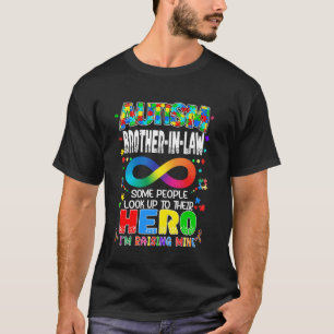 Autismus Schwager Erziehender Held Groovy Autismus T-Shirt