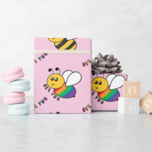 Autismus Sei Du Bunte Biene Süße Rosa Geschenk Geschenkpapier