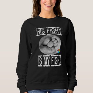 Autismus sein Kampf ist mein Kampf Vater und Sohn Sweatshirt
