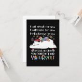 Autismus selbst karte (Vorderseite/Rückseite Beispiel)