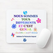 Autismus-sensibilisierende Mausmatte Mousepad (Mit Mouse)