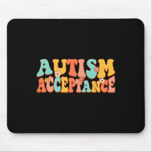 Autismus Sensibilisierung Annahme Groovy Retro Spe Mousepad